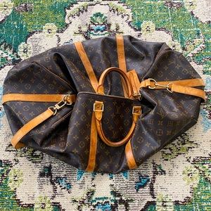 Louis Vuitton Monogram Bandouliere Keepall 60